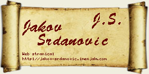 Jakov Srdanović vizit kartica
